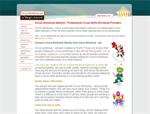 Tablet Screenshot of circusworkshop.net